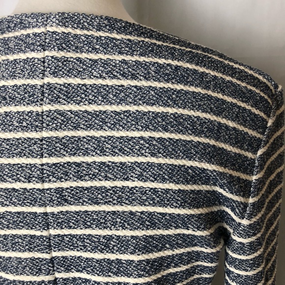 LOFT Lou & Grey striped Jacket blue white S blazer - Picture 3 of 5